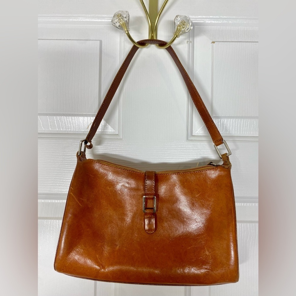 Wilson’s Leather Pelle Studio Hand Bag With buckle Vintage Leather Purse